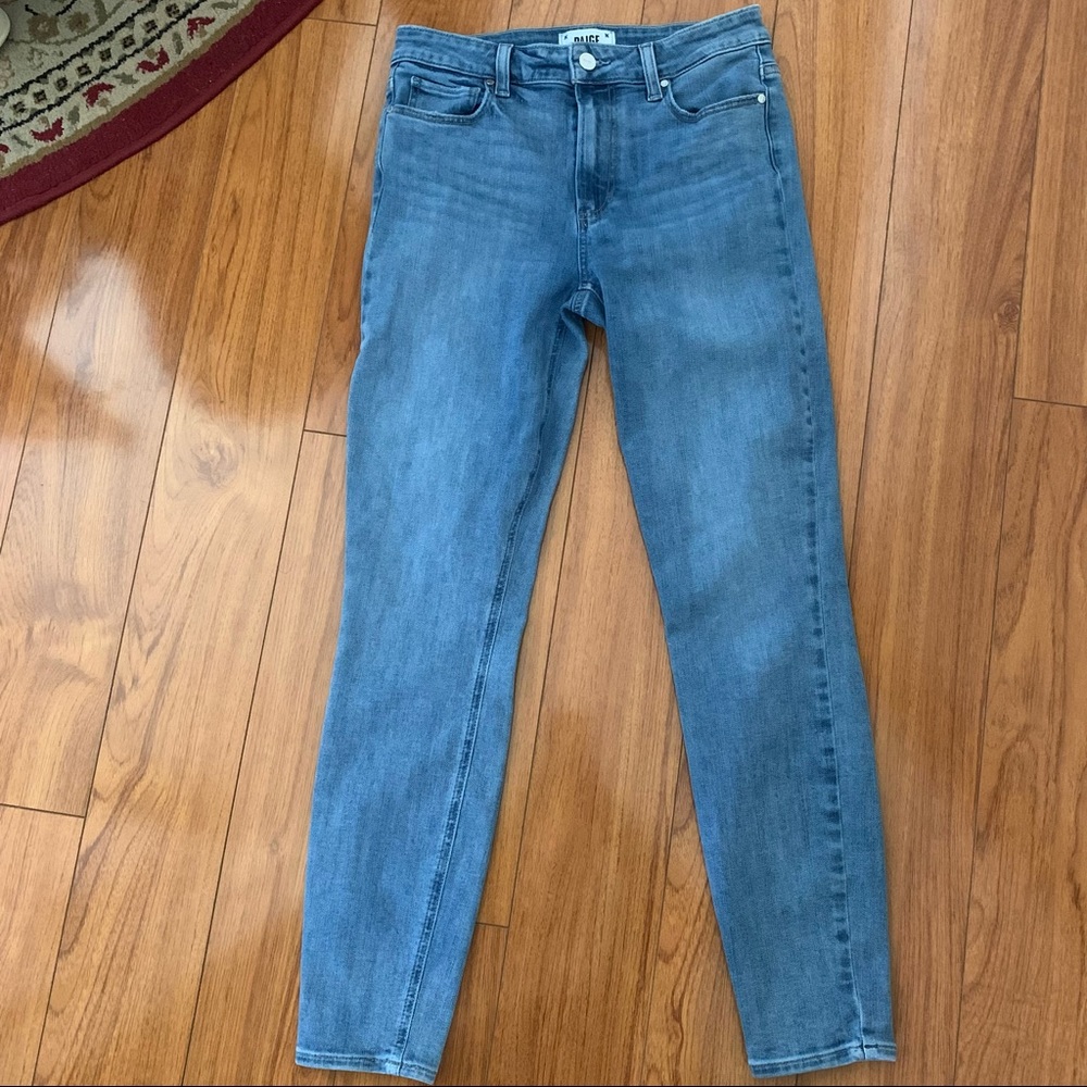 PAige▪️Hoxton Ankle Skinny High Rise Jeans. Sz 27